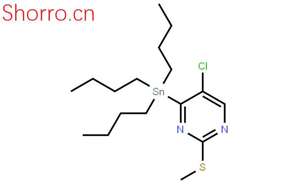 5-氯-2-(甲硫基)-4-(三丁基錫烷基)嘧啶結(jié)構(gòu)式圖片|123061-47-2結(jié)構(gòu)式圖片