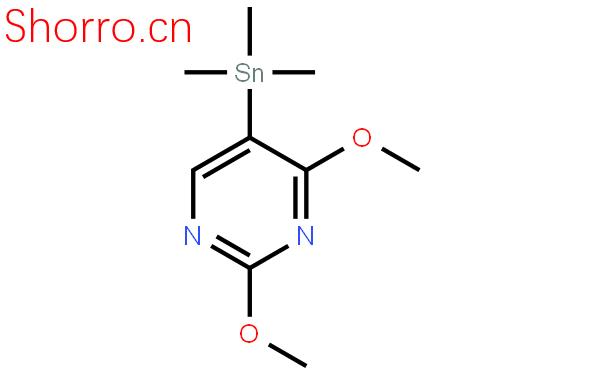 (9CI)-2,4-二甲氧基-5-(三甲基錫)-嘧啶結(jié)構(gòu)式圖片|120825-36-7結(jié)構(gòu)式圖片