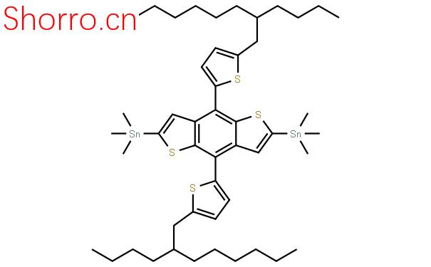 (4,8-雙(5-(2-丁基辛基)噻吩-2-基)并[1,2-b:4,5-b']二噻吩-2,6-二基)雙三甲基錫結(jié)構(gòu)式圖片|1402460-13-2結(jié)構(gòu)式圖片