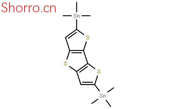 2,6-二(三甲基錫)-二噻吩并[3,2-B:2',3'-D]噻吩結構式圖片|502764-57-0結構式圖片