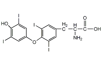 D-甲狀腺素結(jié)構(gòu)式