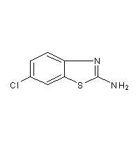 2-氨基-6-氯并噻唑結(jié)構(gòu)式