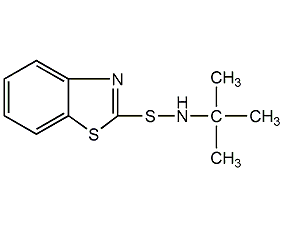 N-叔丁基-2-并噻唑亞磺酰胺結(jié)構(gòu)式